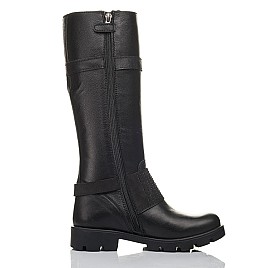 Купить детские демисезонные сапоги Woopy Fashion черные для девочки, материал натуральная кожа, размеры 32-32, артикул 9215, фото 5 — Kinder Moda