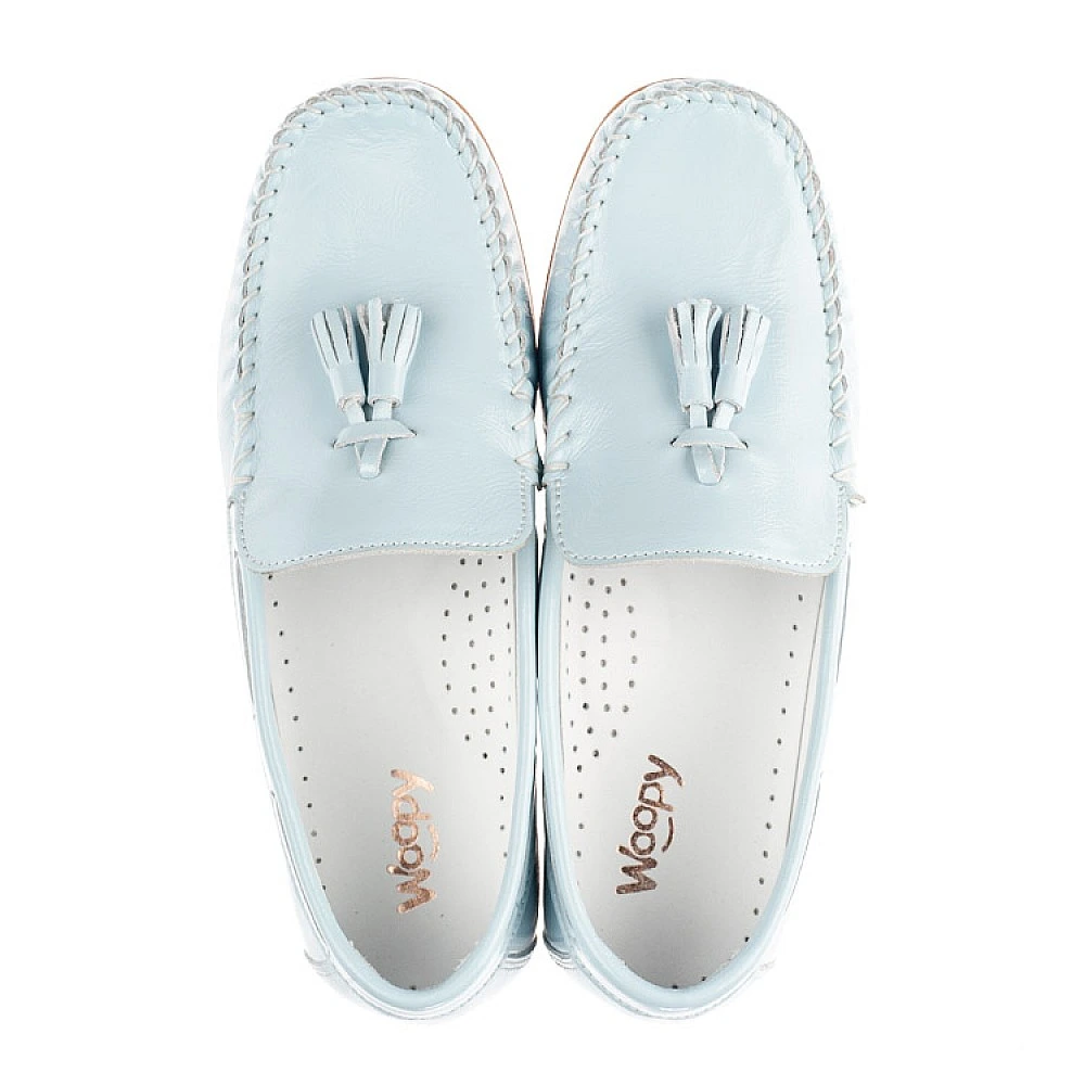 Мокасини Woopy Fashion для дівчаток блакитні (9030) купити, ціна в